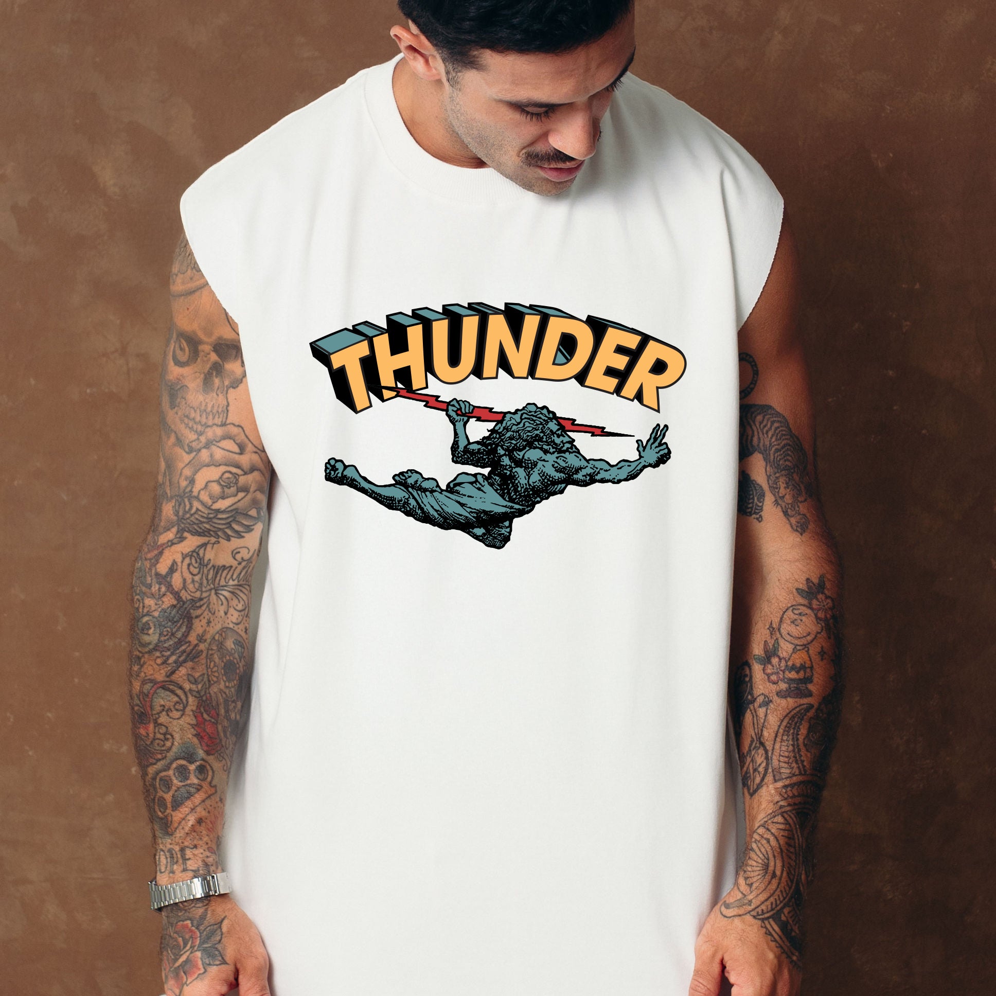Regata Oversized Vintage Off-White Thunder God Co. Super