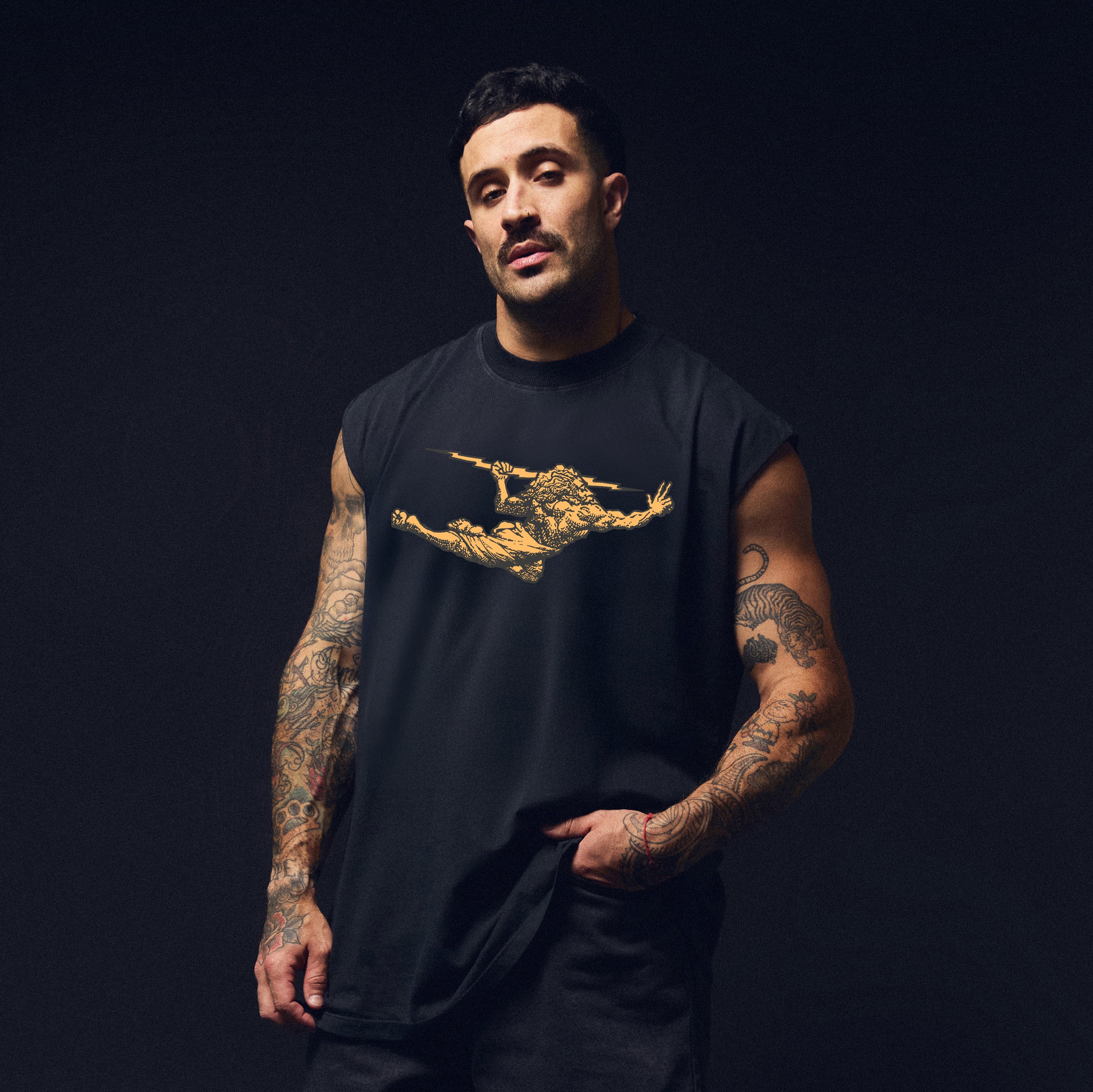 Regata Oversized Vintage Preta Zeus
