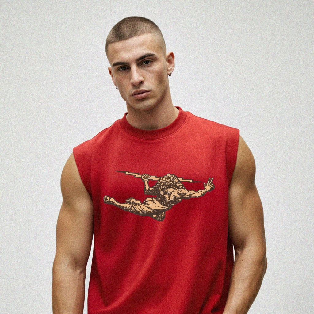 Regata Oversized Vintage Vermelha Zeus