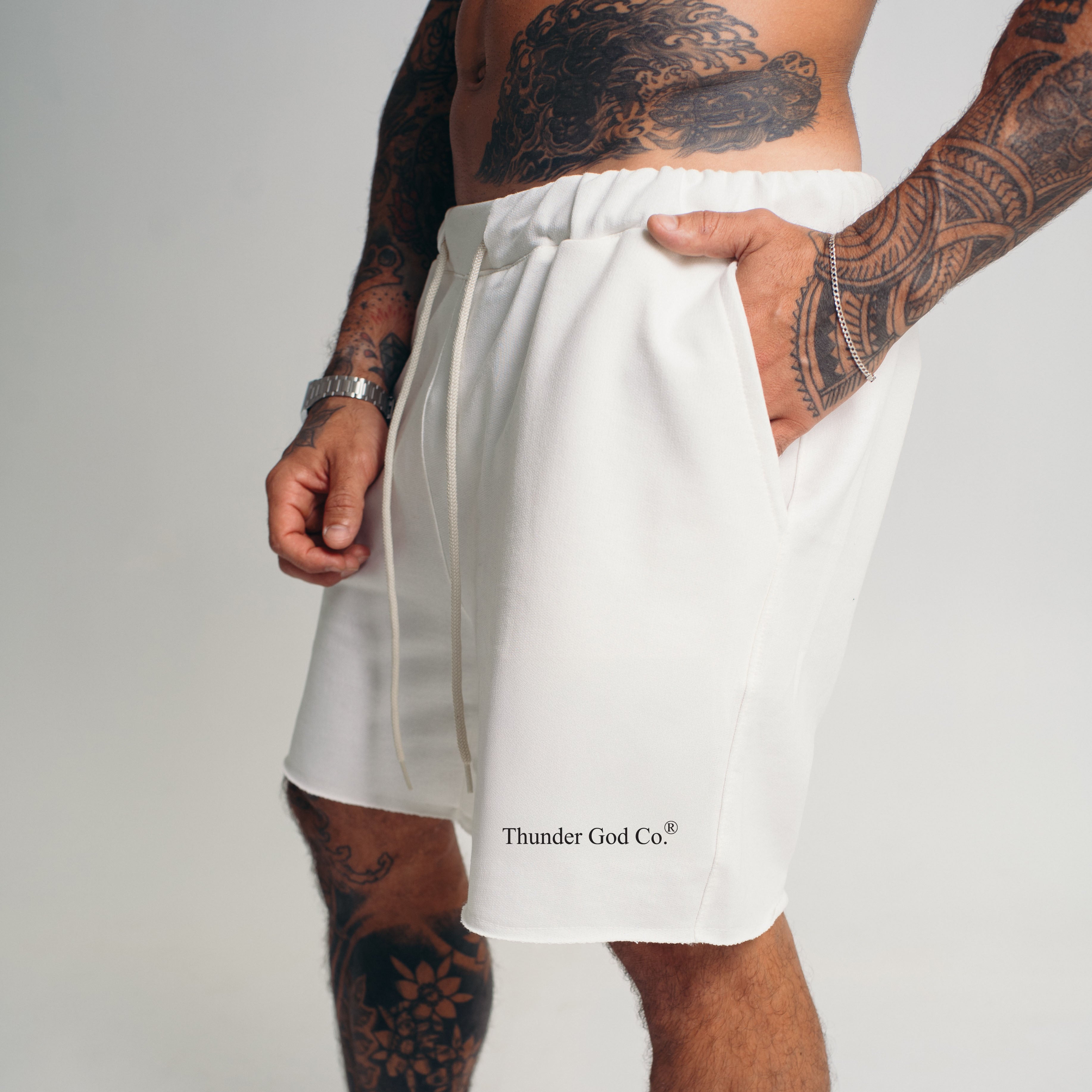 Bermuda de Moletom Off-White Basic