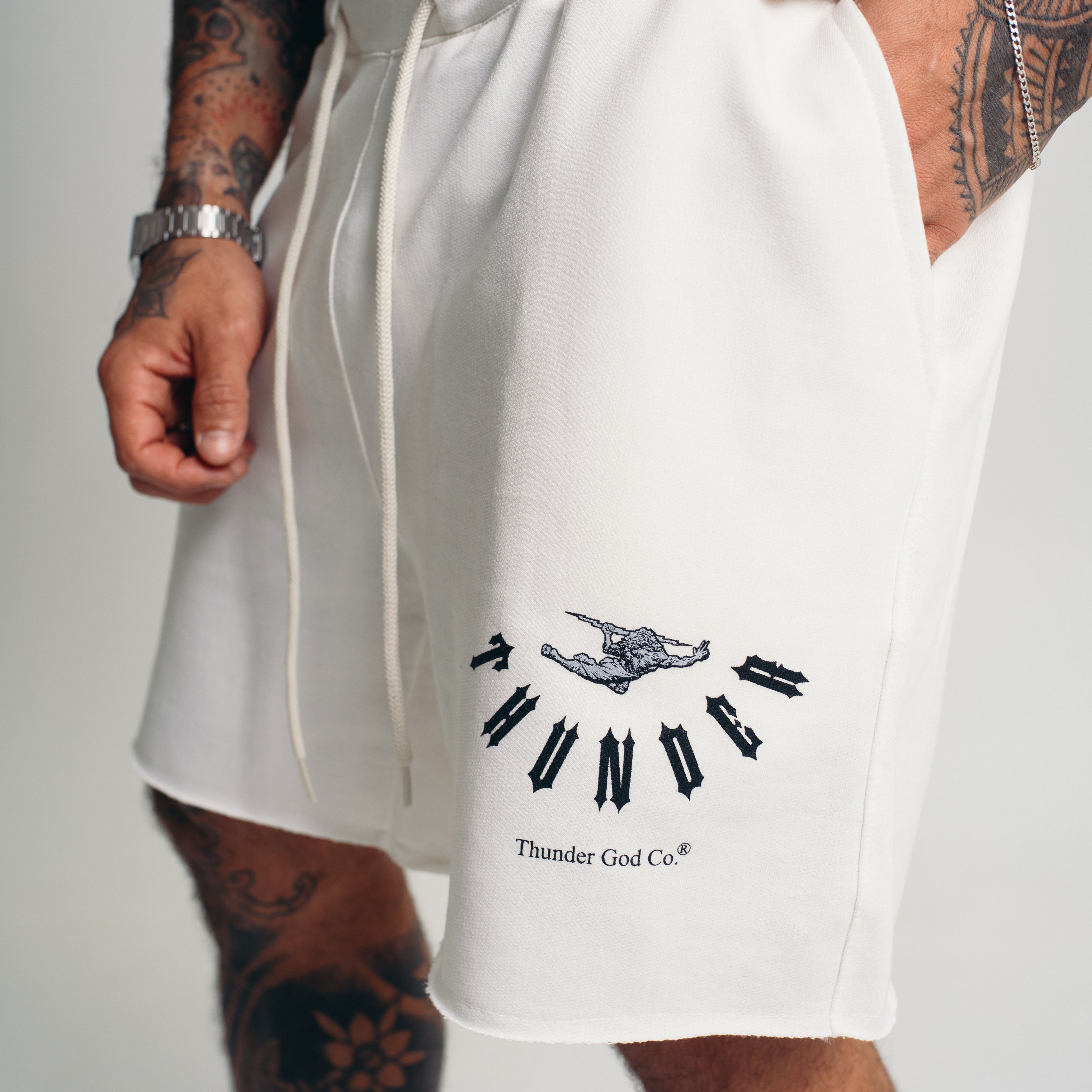 Bermuda de Moletom Off-White Curve Inverted