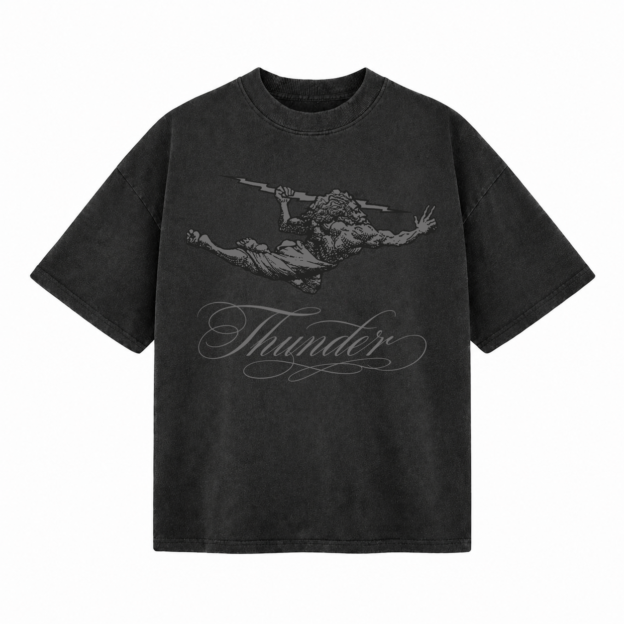 Camiseta Oversized Vintage All Black