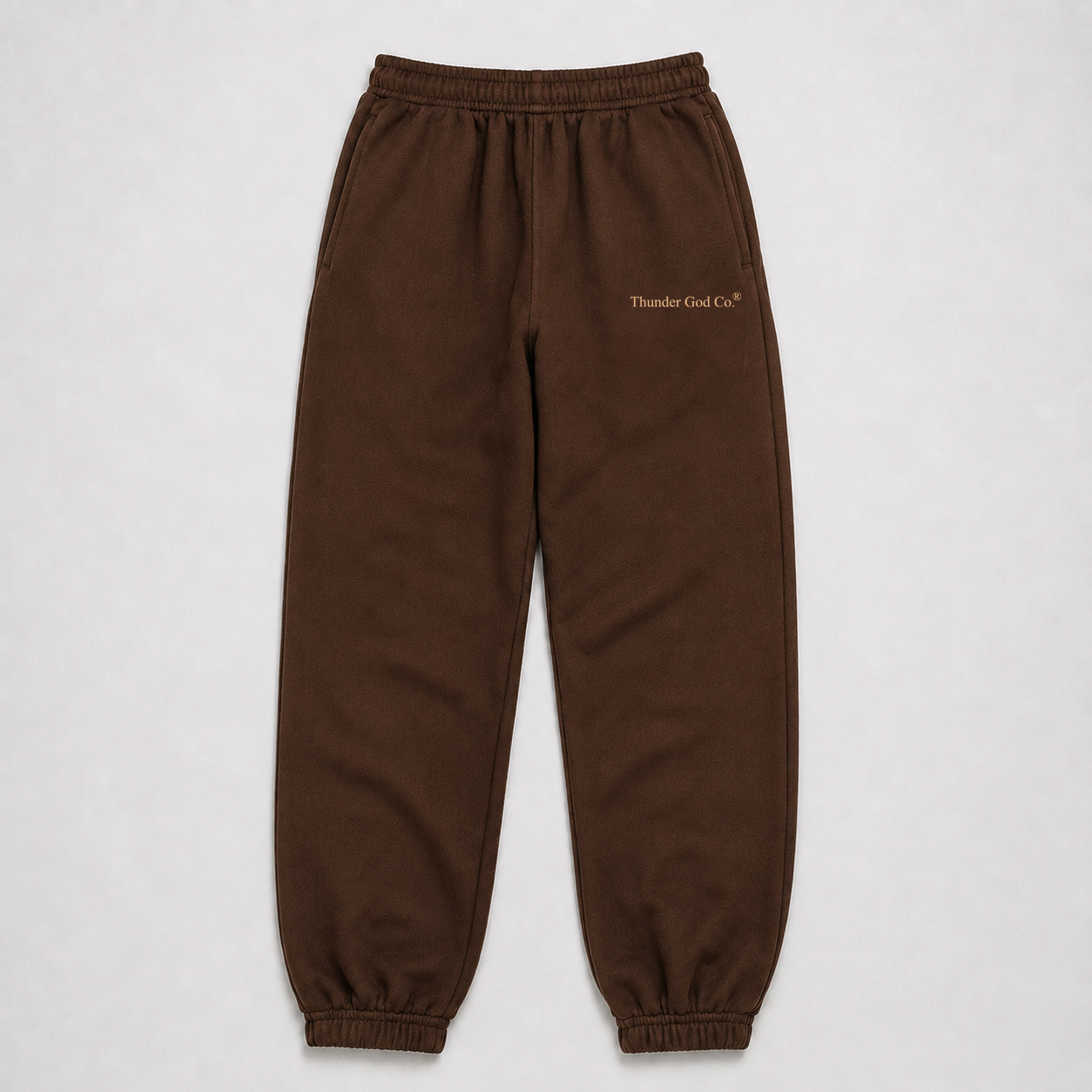 Calça de Moletom Oversized Marrom Thunder God Co.® Basic