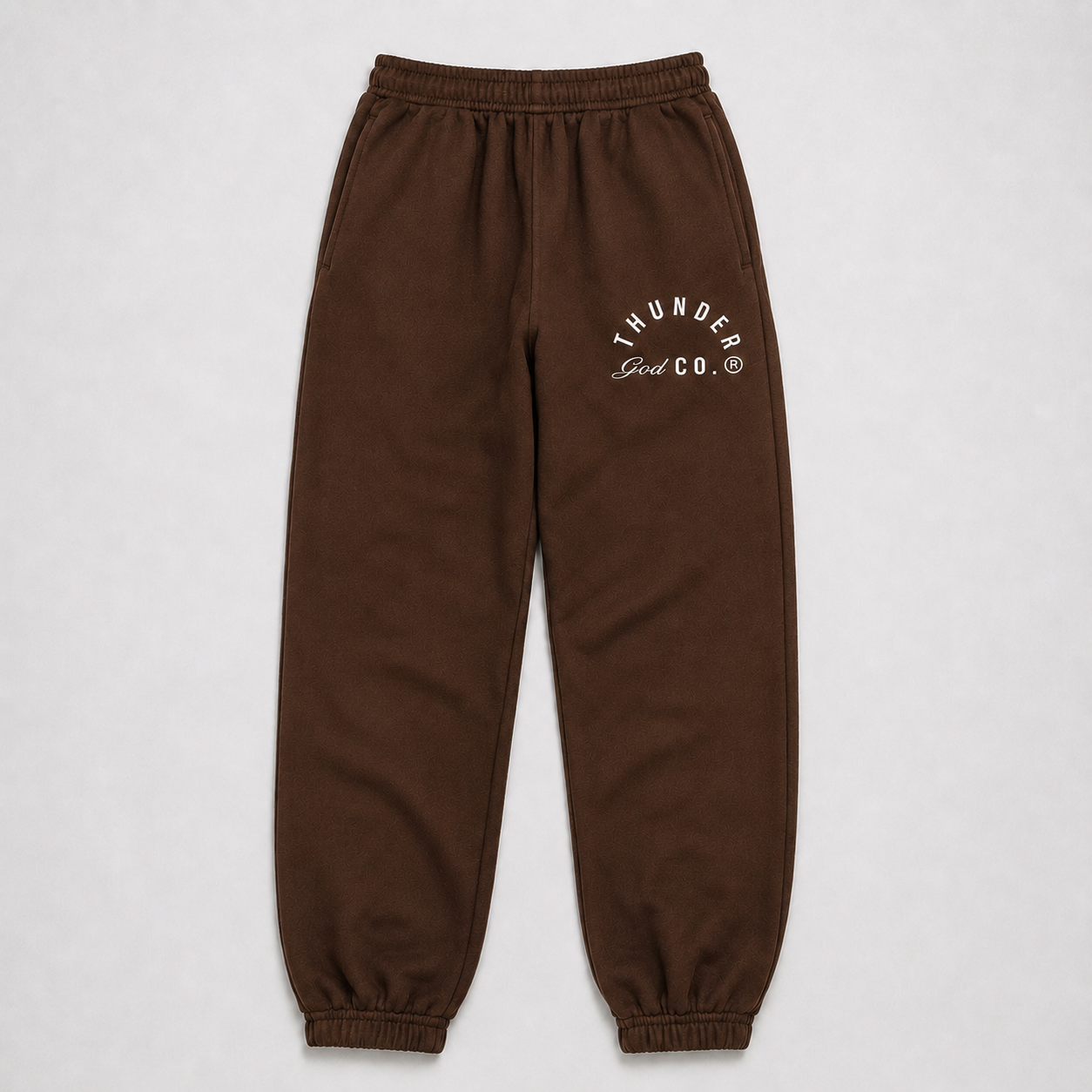Calça de Moletom Oversized Marrom Thunder God Co.®