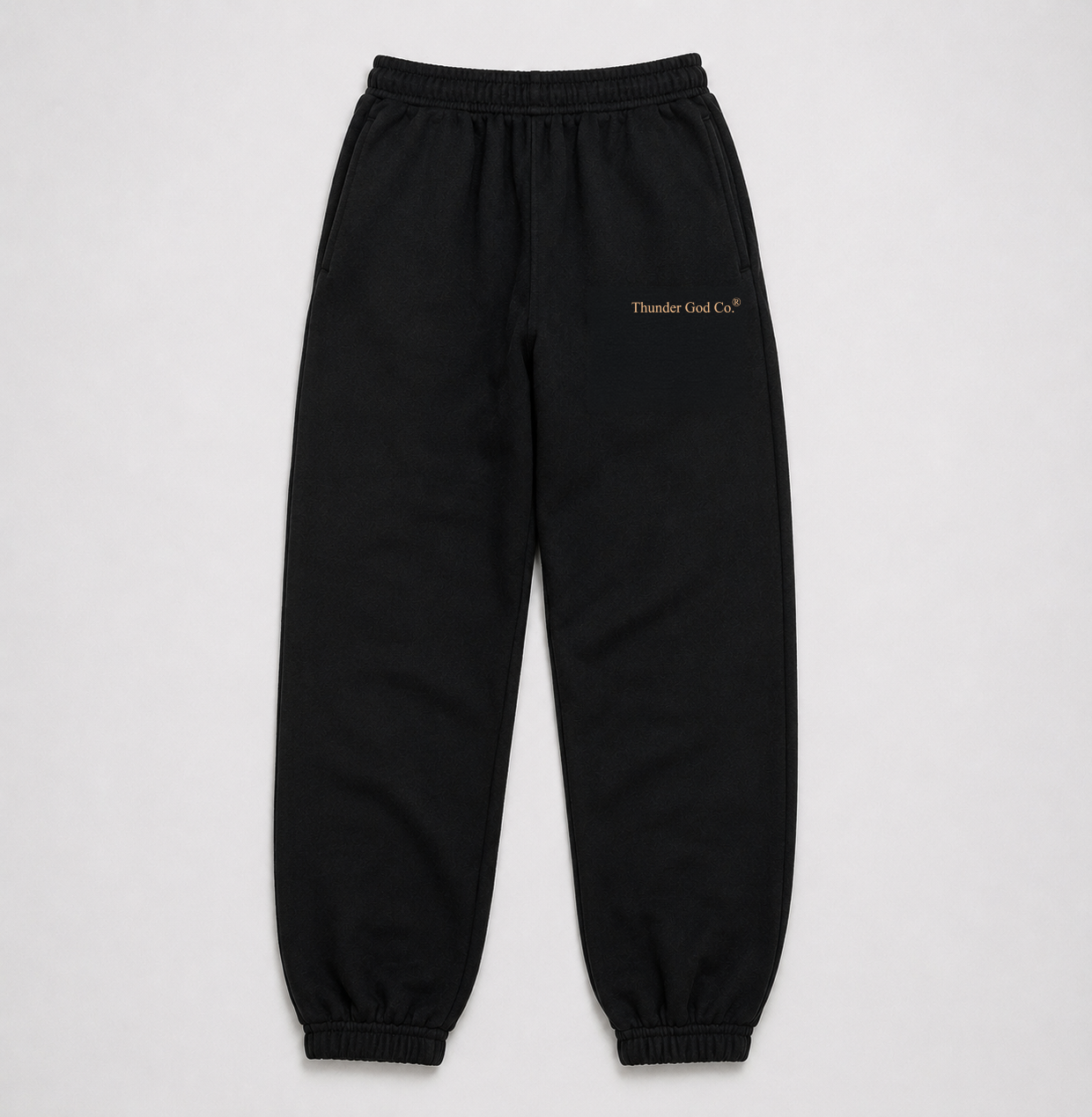 Calça de Moletom Oversized Preto Thunder God Co.® Basic