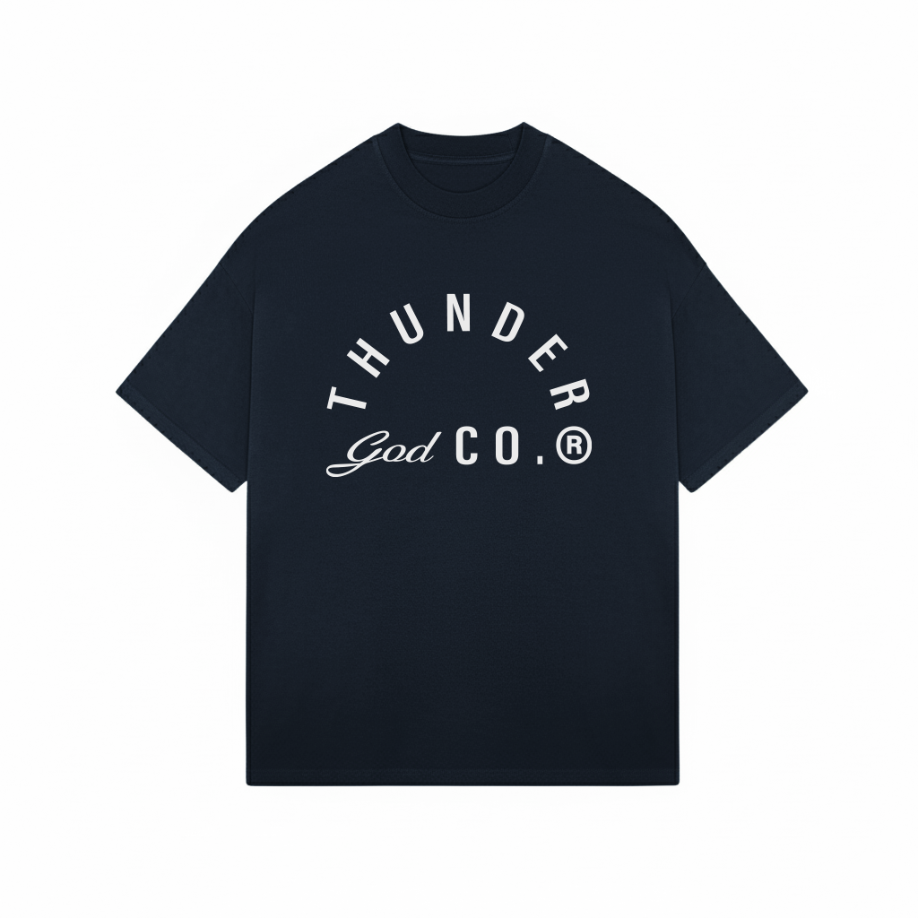 Camiseta Oversized Strong Deep Blue Thunder God Co.