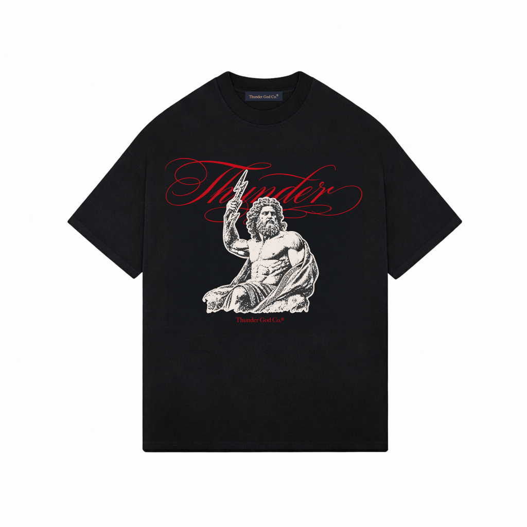 Camiseta Oversized Preta Statue