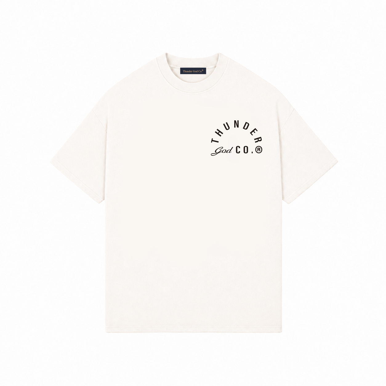 Camiseta Oversized Off-White Thunder God Co.® Basic