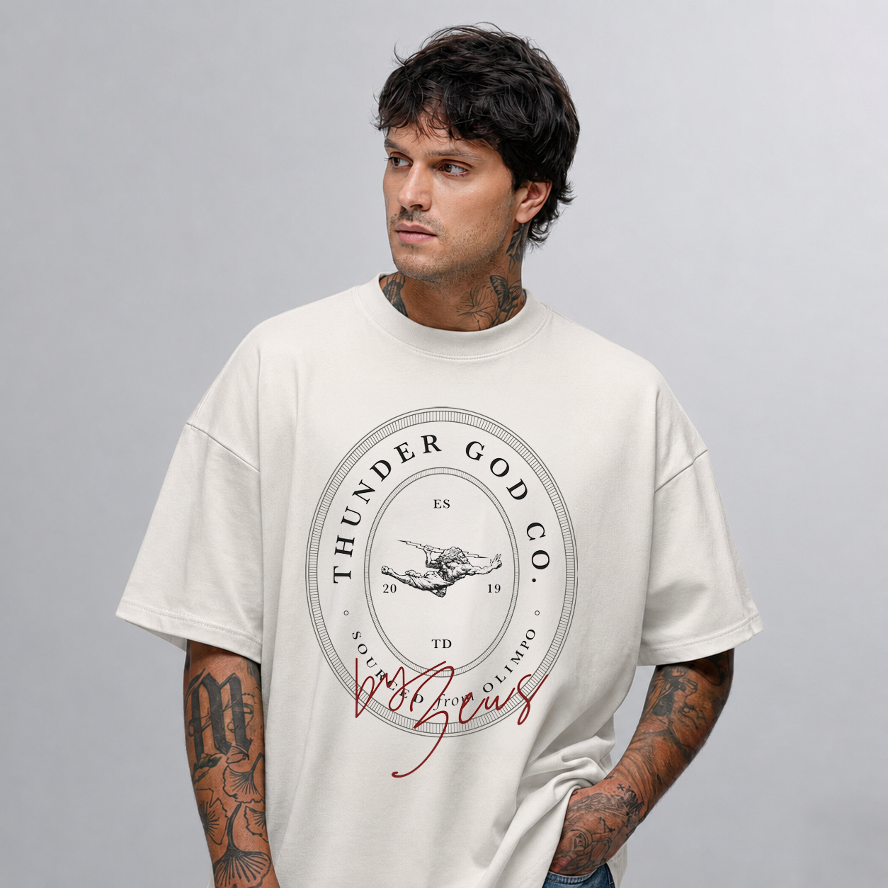 Camiseta Oversized Off-White By Zeus