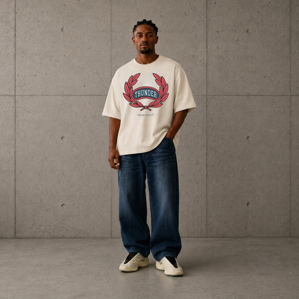 Camiseta Oversized Vintage Off-White Louros Red