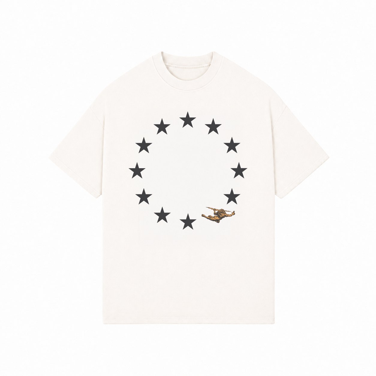 Camiseta Oversized Off-White Stars