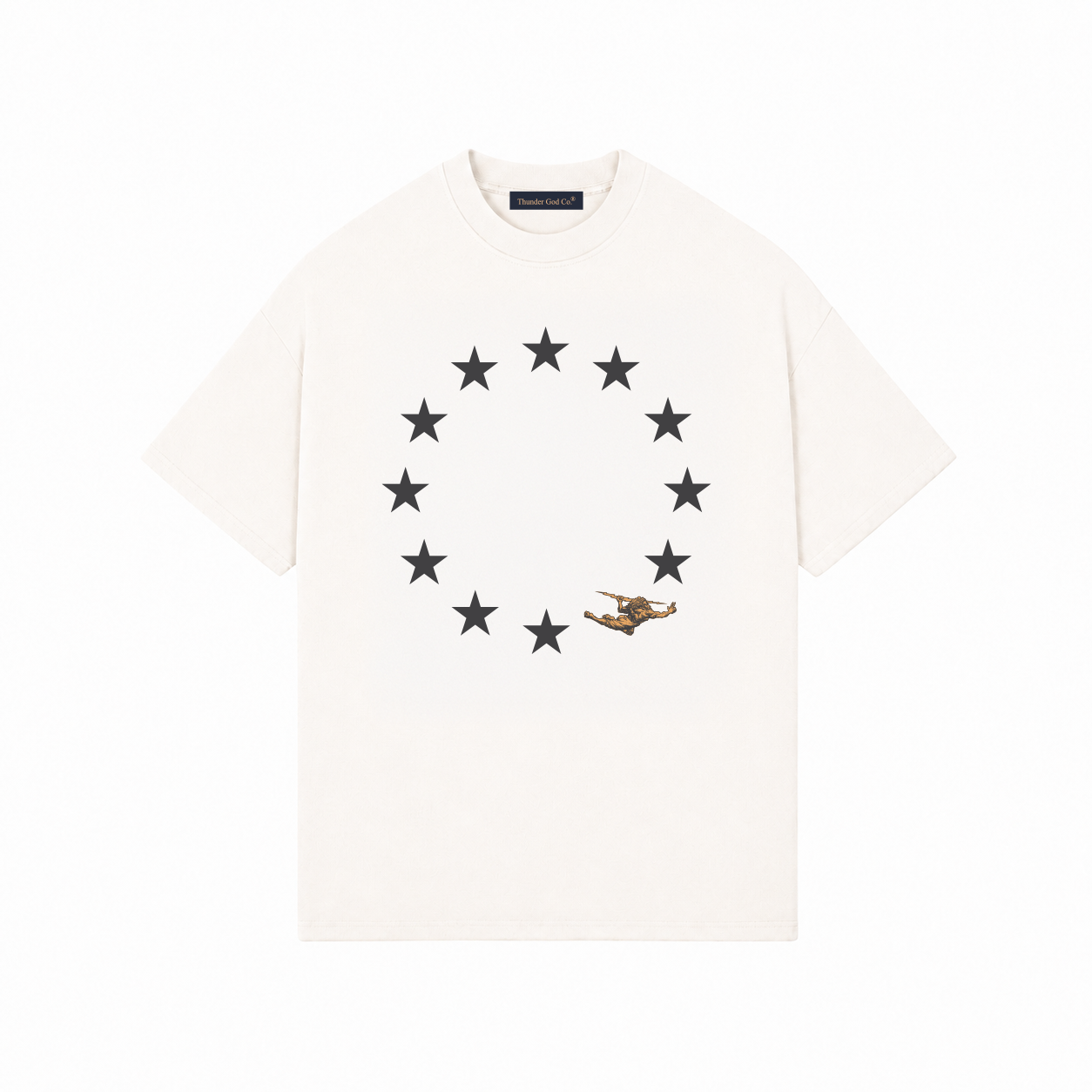 Camiseta Oversized Off-White Stars