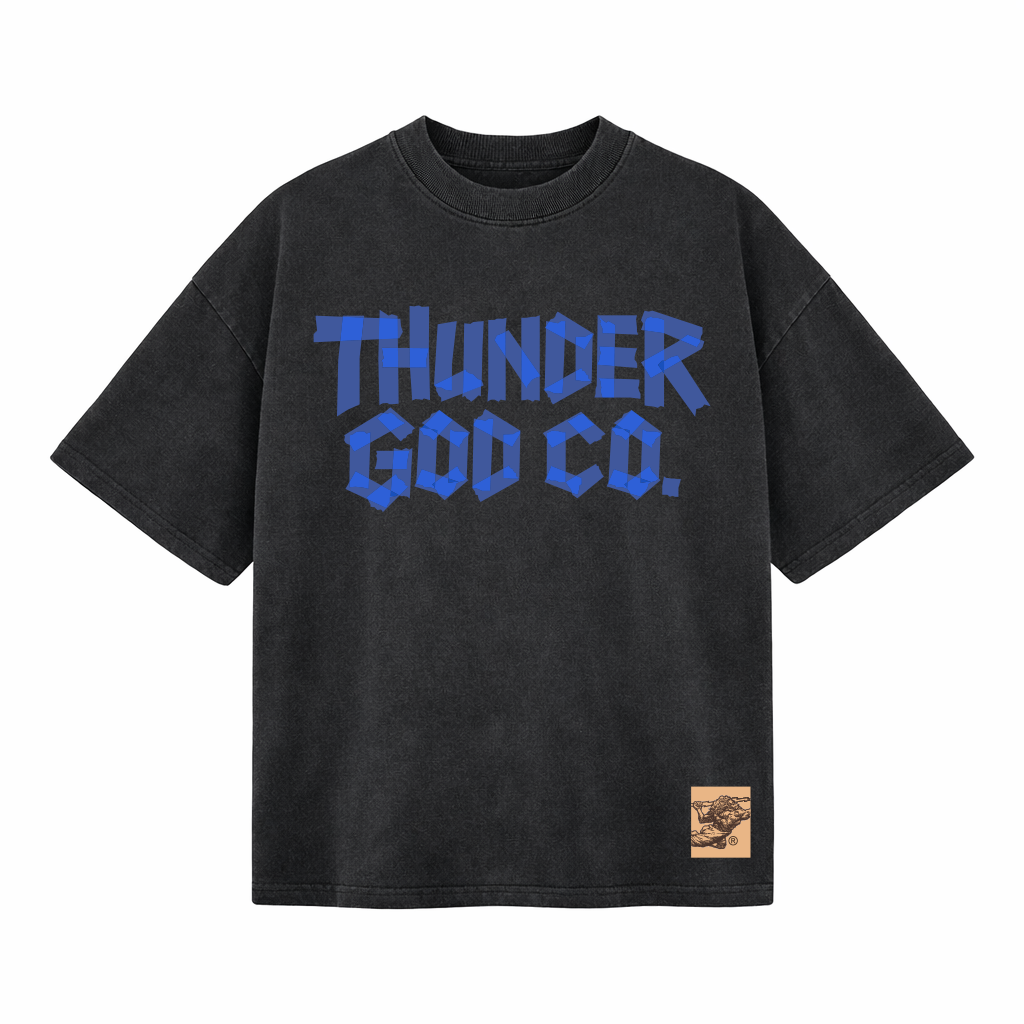 Camiseta Oversized Vintage Preta Tape