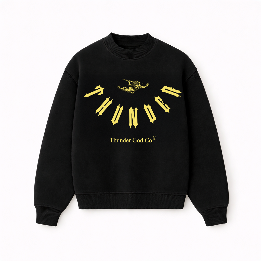 Casaco de Moletom Oversized Felpado Preto Curve Inverted