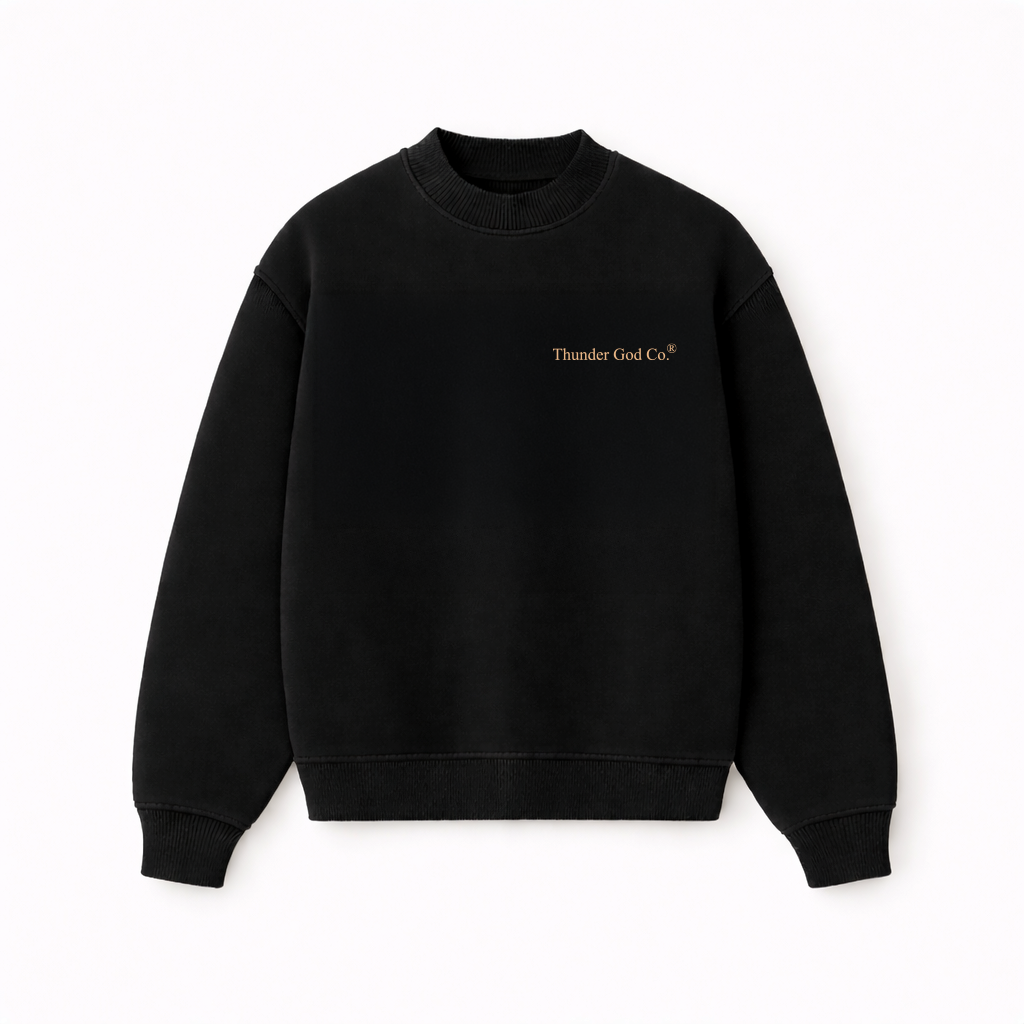 Casaco de Moletom Oversized Felpado Preto Basic