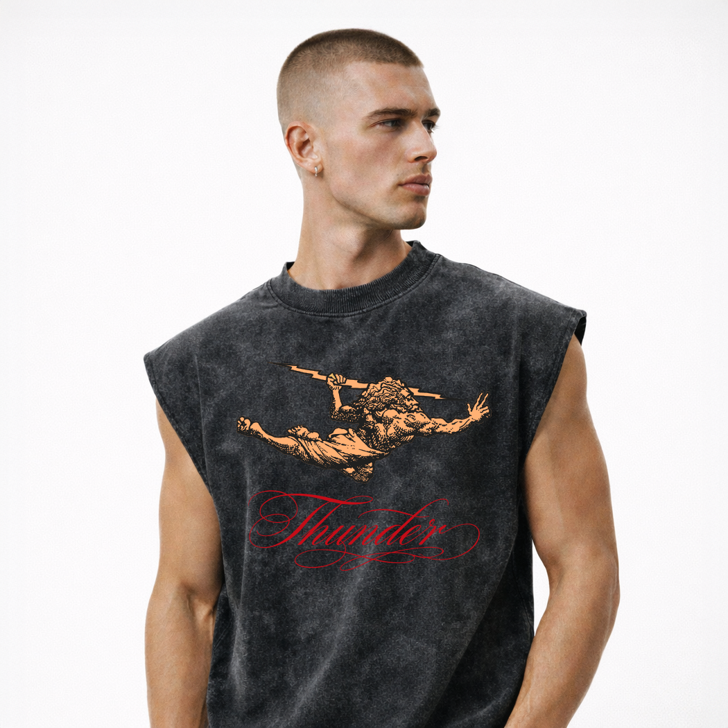 Regata Oversized Marmorizada Thunder Cursive