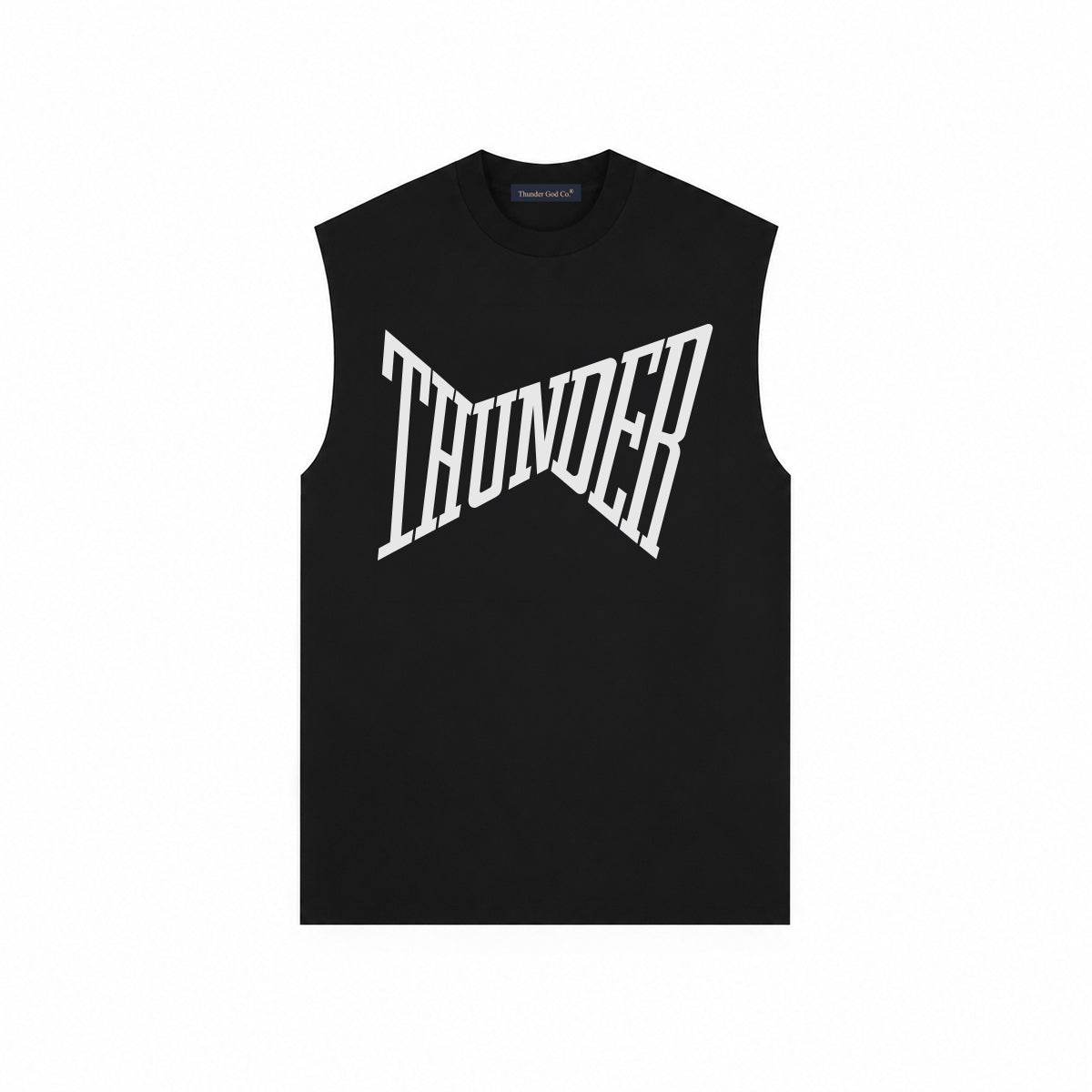 Regata Oversized Preta Thunder Distorted