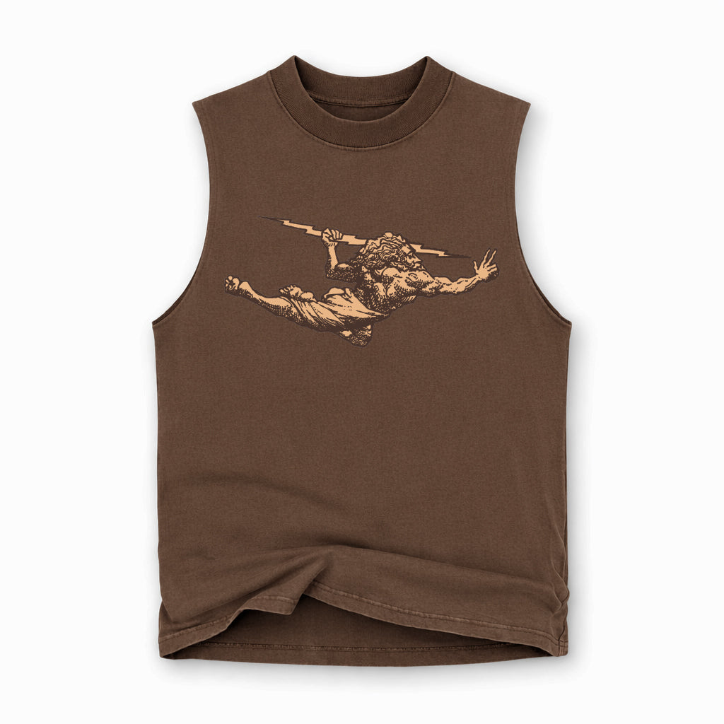 Regata Oversized Vintage Marrom Thunder God Gold