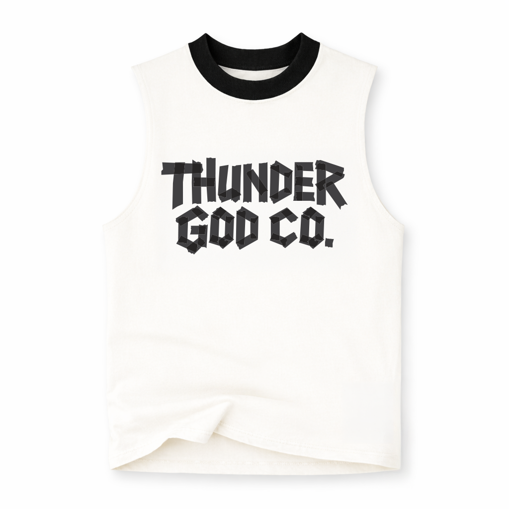 Regata Oversized Vintage Off-White Gola Preta Tape