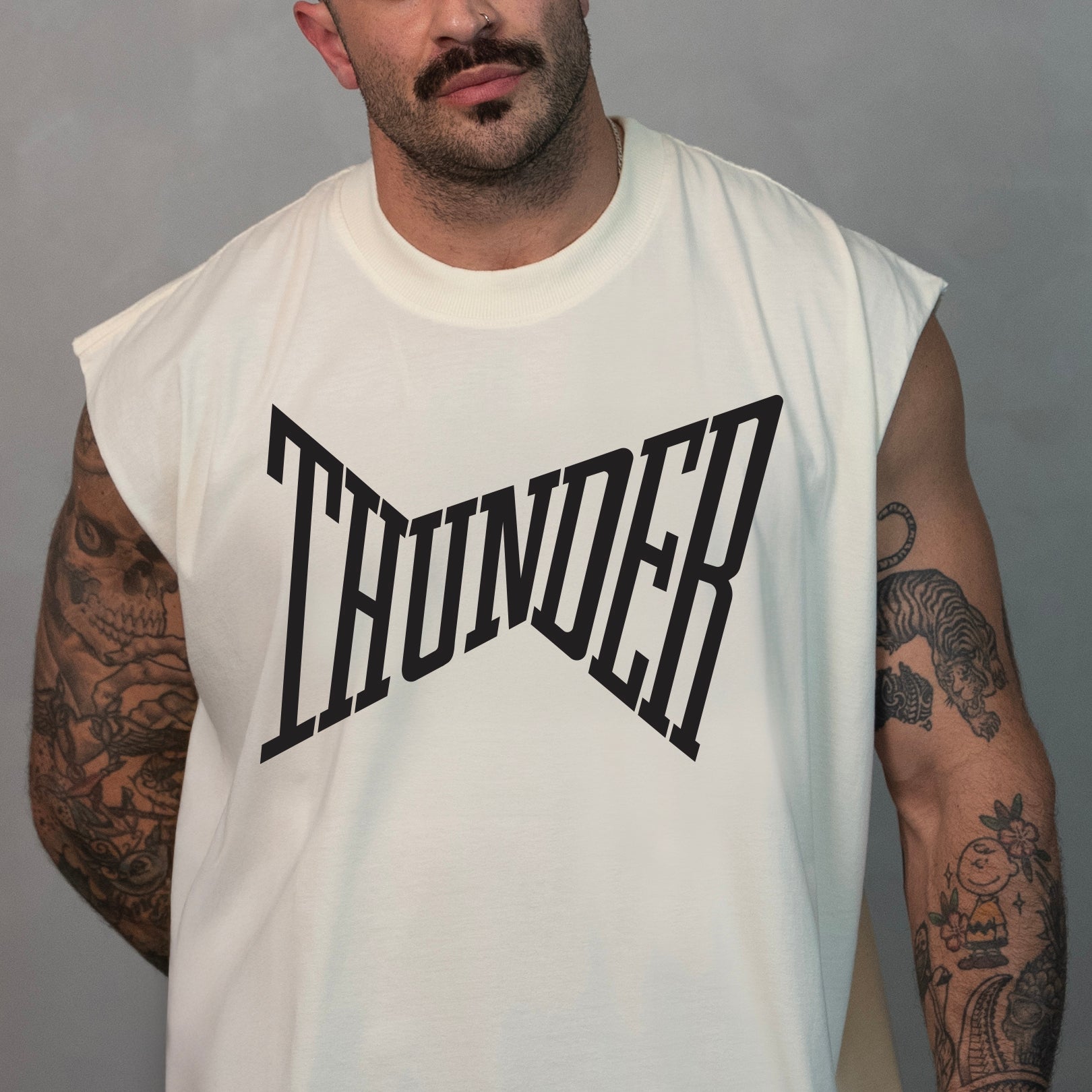 Regata Oversized Vintage Off-White Thunder Distorted