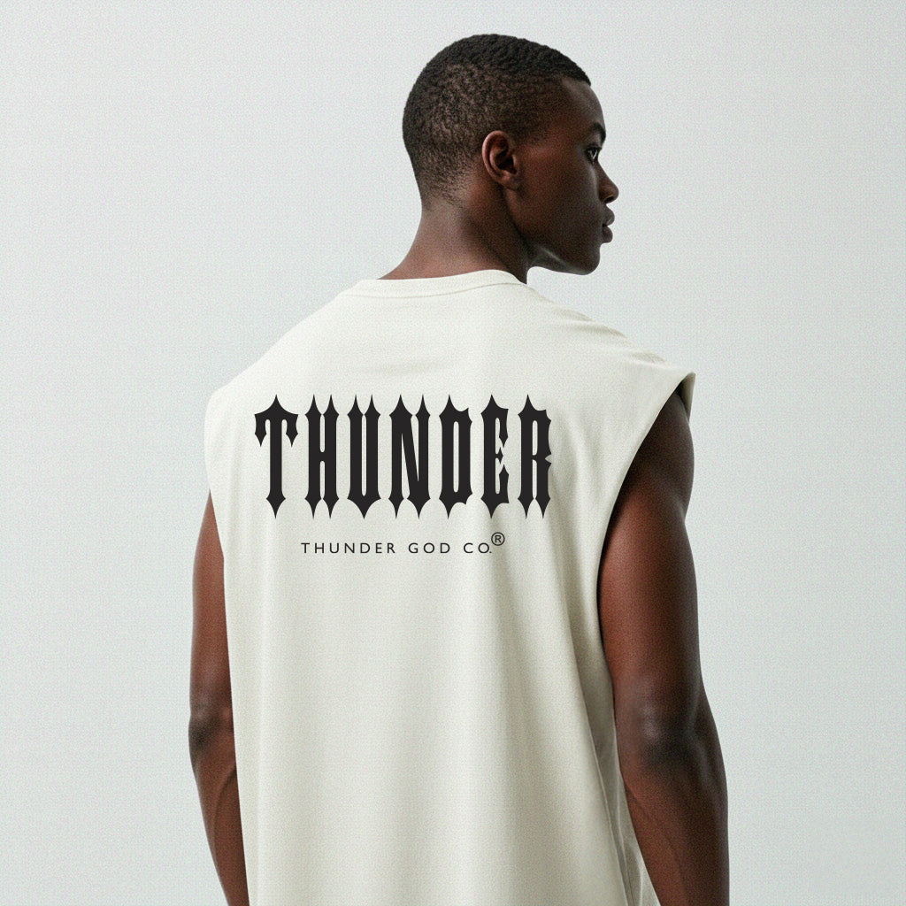 Regata Oversized Vintage Off-White Thunder God Co. Back