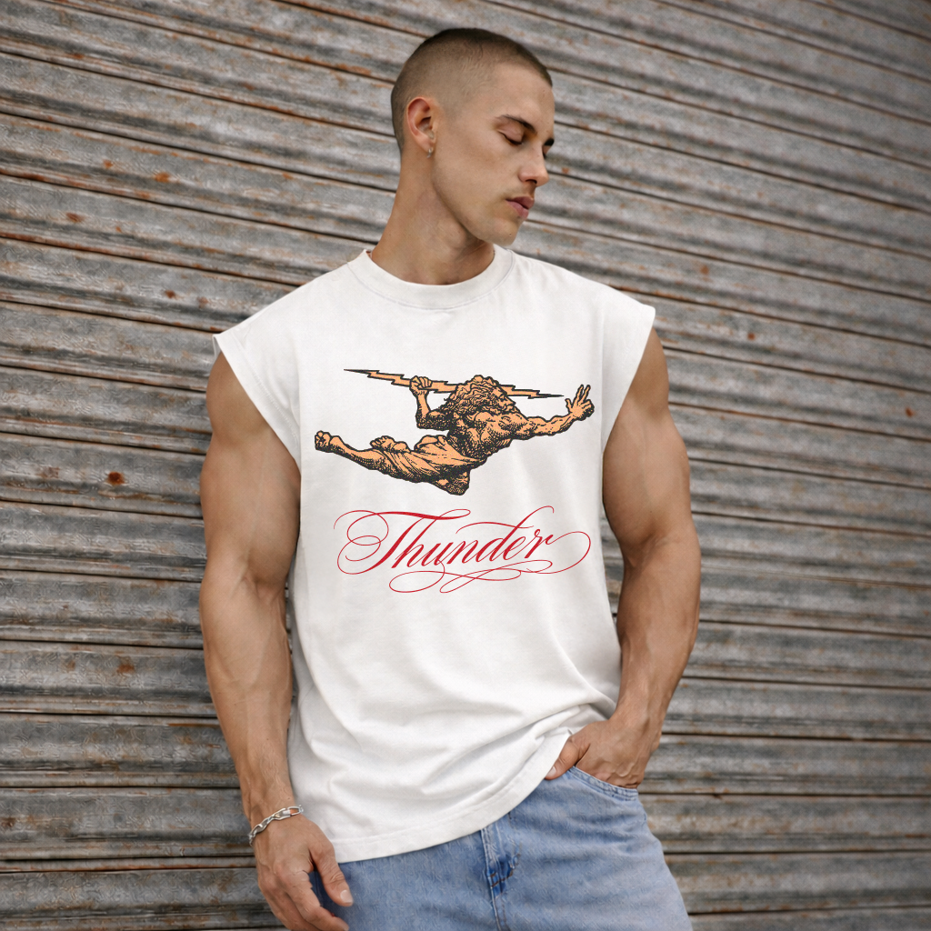 Regata Oversized Vintage Off-White Zeus e Cursive