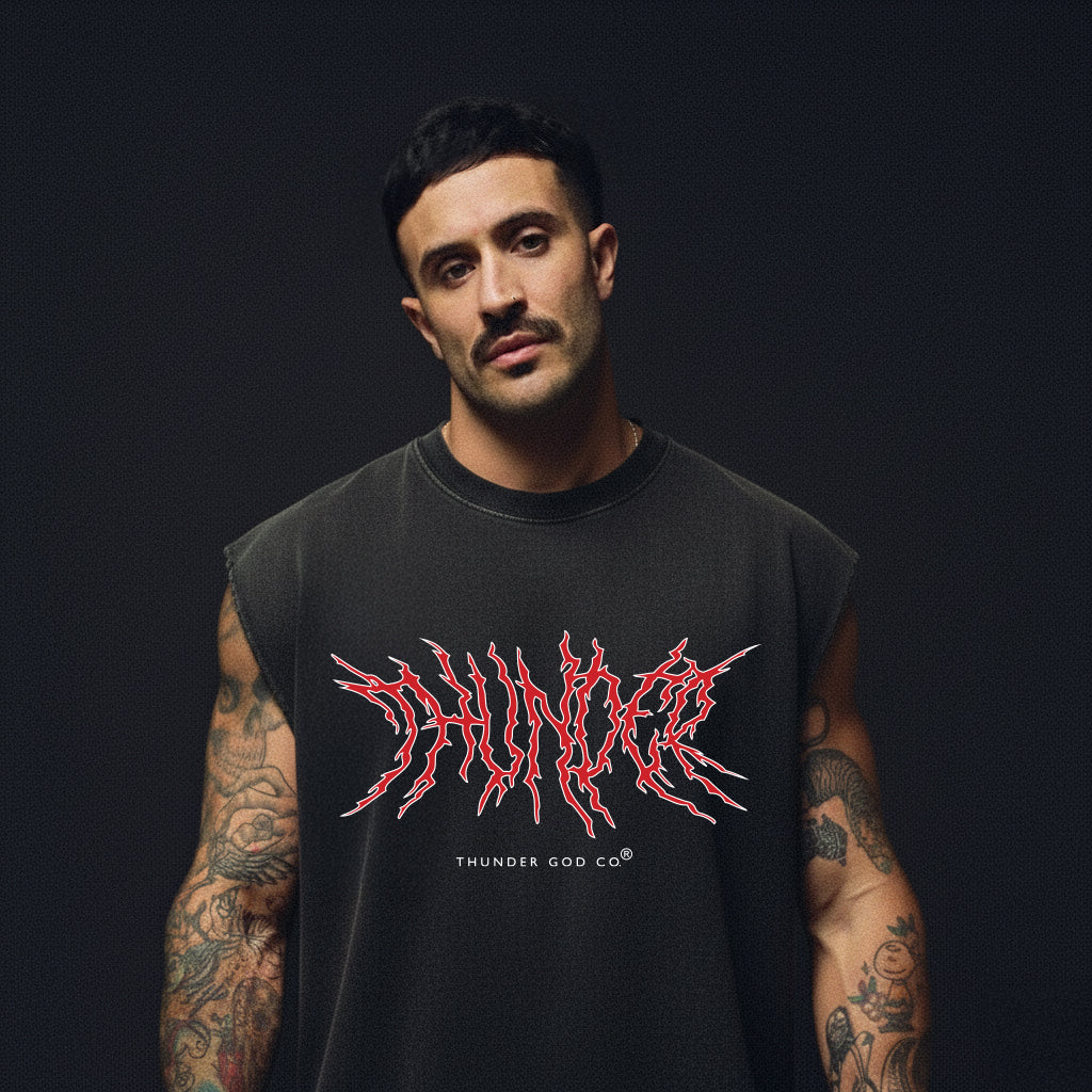 Regata Oversized Vintage Preta Spikes