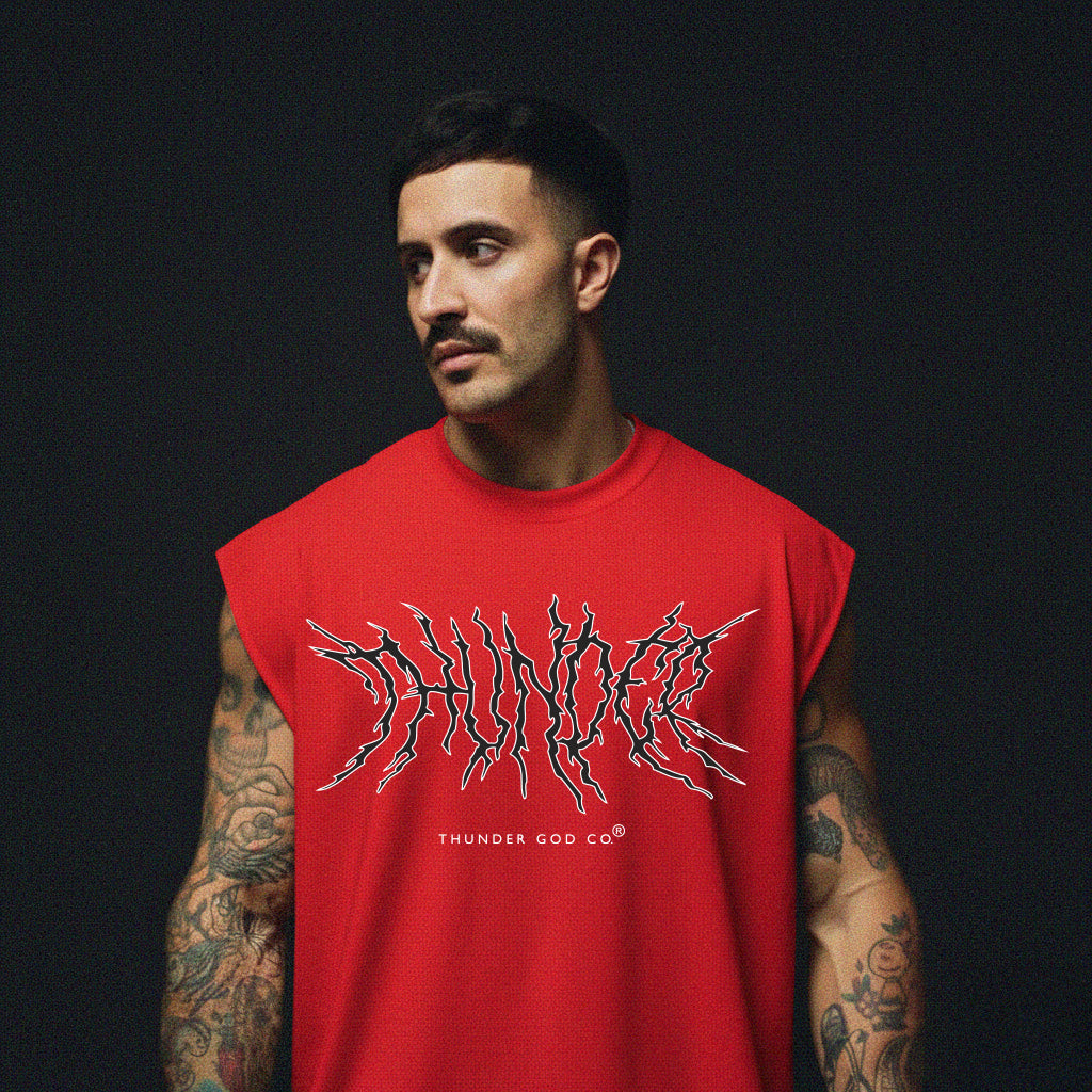 Regata Oversized Vintage Vermelha Spikes